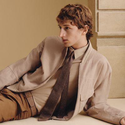 JinHERMES エルメス ネクタイ シルク100% シャンパンゴールド JinHERMES エルメス ネクタイ シルク100% シャンパンゴールド